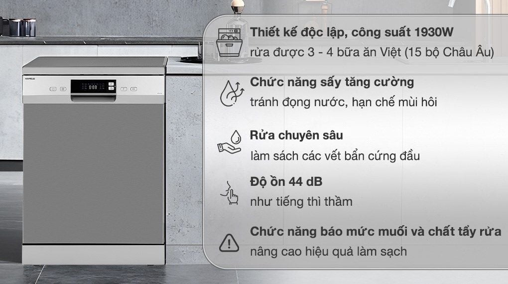 Máy rửa chén Hafele 538.21.200 HDW-F60E độc lập