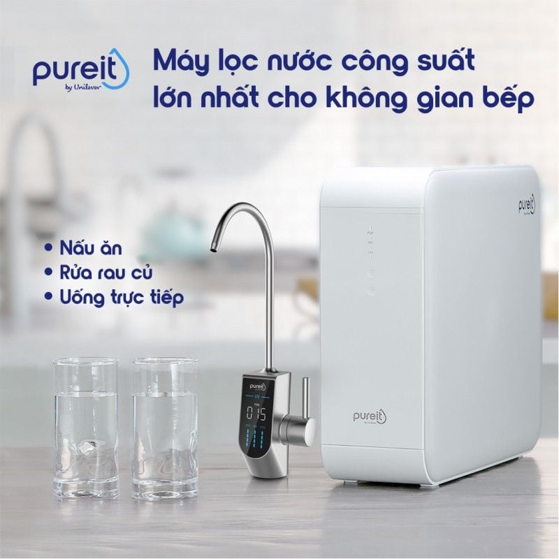 Máy lọc nước Pureit Delica UR5840 âm tủ bếp