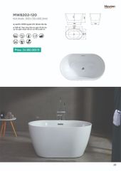 Bồn Tắm Acrylic Độc Lập Mowoen MW8202-120