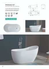 Bồn Tắm Acrylic Độc Lập Mowoen MW8225-137