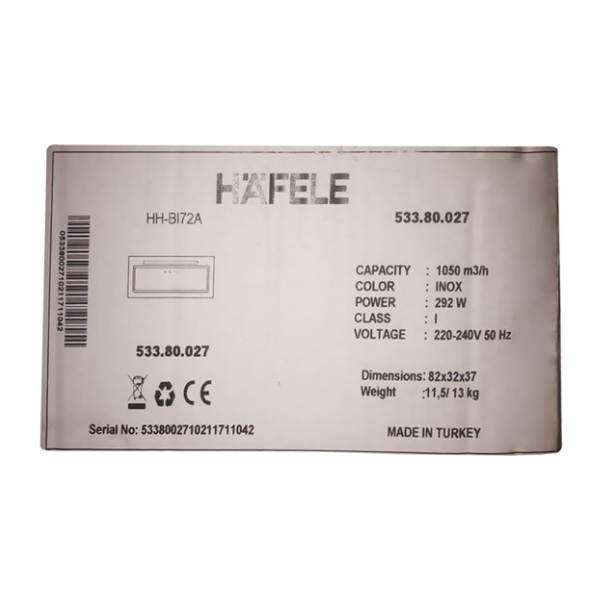 Máy hút mùi âm tủ Hafele HH-BI72A 533.80.027