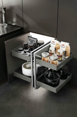 Kệ kéo 4 rổ nhôm xingfa Higold 101148