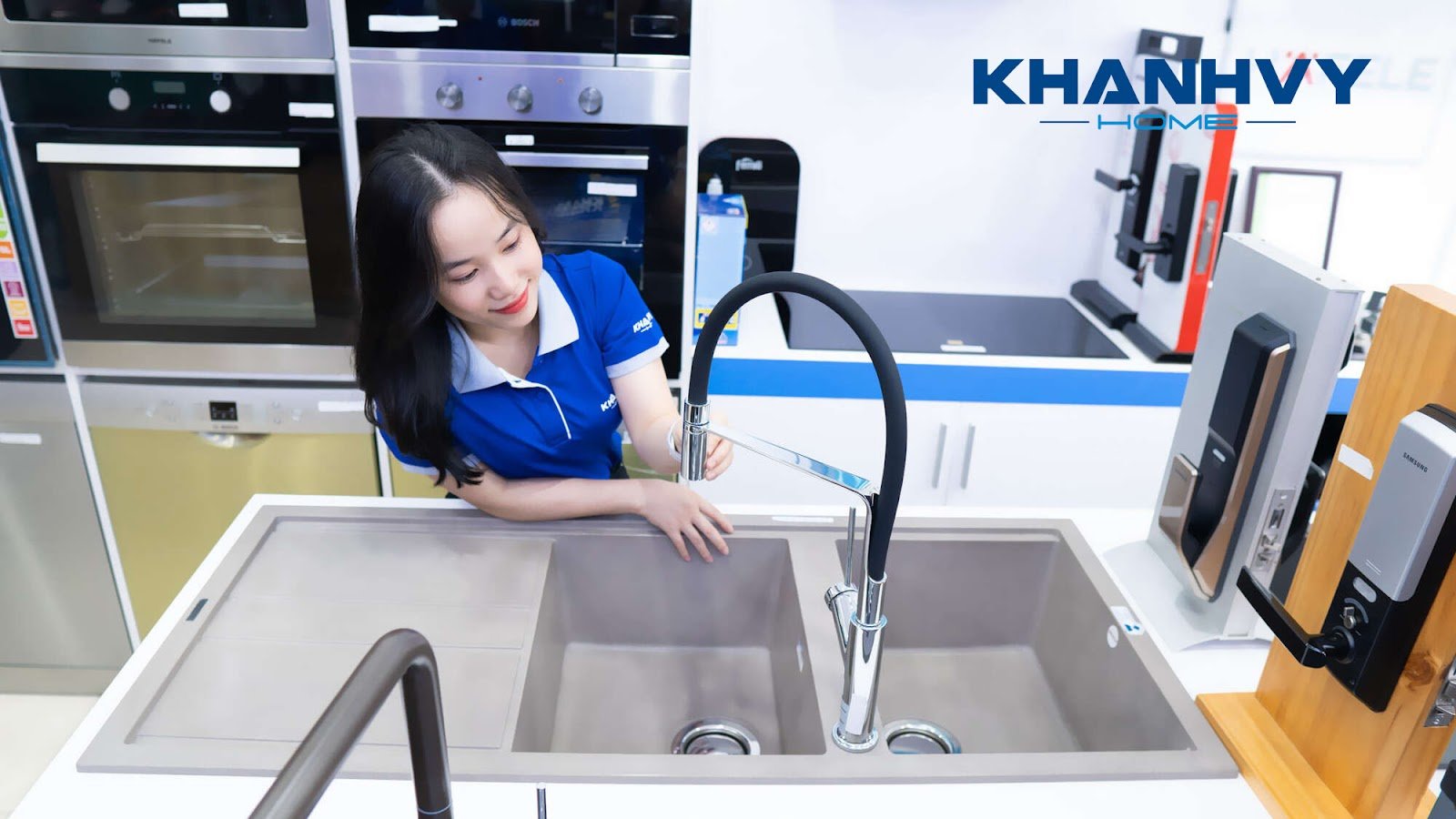 Khánh Vy Home cung cấp các mẫu chậu rửa chất lượng, ngăn mùi hiệu quả
