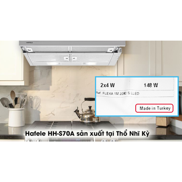 Máy hút mùi Hafele HH-S70A 533.89.031 âm tủ