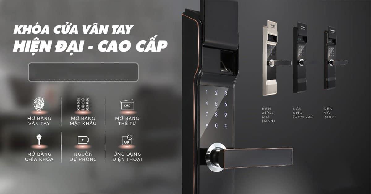 Khóa cửa thông minh cung cấp đa dạng các phương án mở cửa, tiện lợi cho chủ nhà