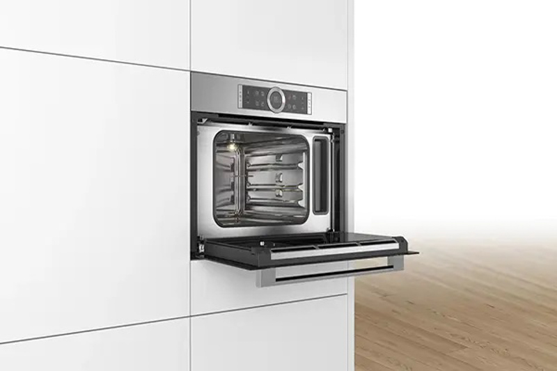 Lò được thiết kế âm tủ nên sau khi lắp đặt căn bếp của bạn trở nên gọn gàng, hiện đại hơn bao giờ hết
