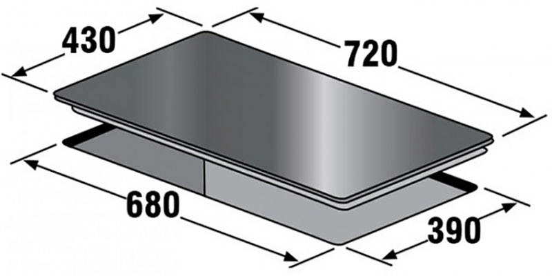  Kích thước bếp từ Kaff KF-FL666II