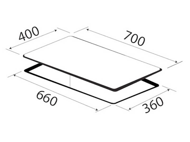 ​Kích thước bếp từ Kaff KF-ROTE55