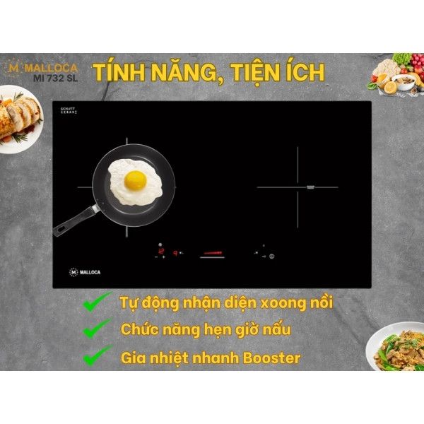 Bếp Từ Âm Malloca MI 732 SL