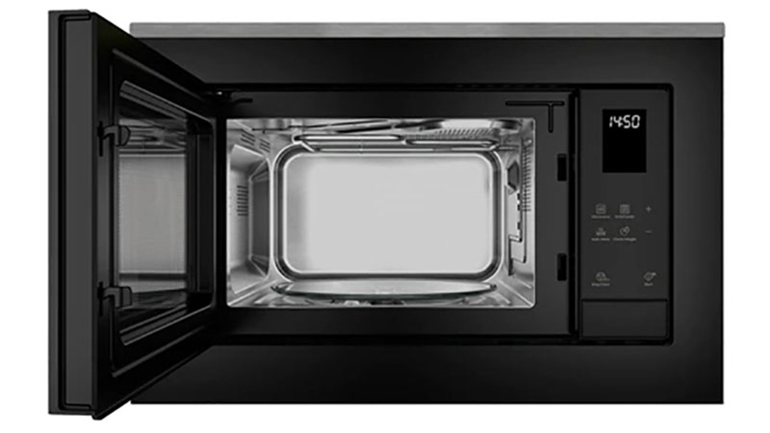 Lò vi sóng kết hợp nướng Electrolux EMSB25XG |A với khoang lò và vỉ nướng làm từ thép không gỉ sáng bóng