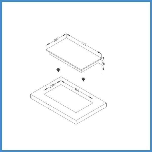 Bếp gas Domino Malloca MDG 301