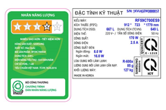 Tủ lạnh 4 cửa Samsung RF59C700ES9/SV 649 lít