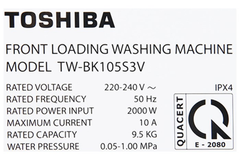 Máy giặt Toshiba TW-BK105S3V(SK) Inverter 9.5 kg