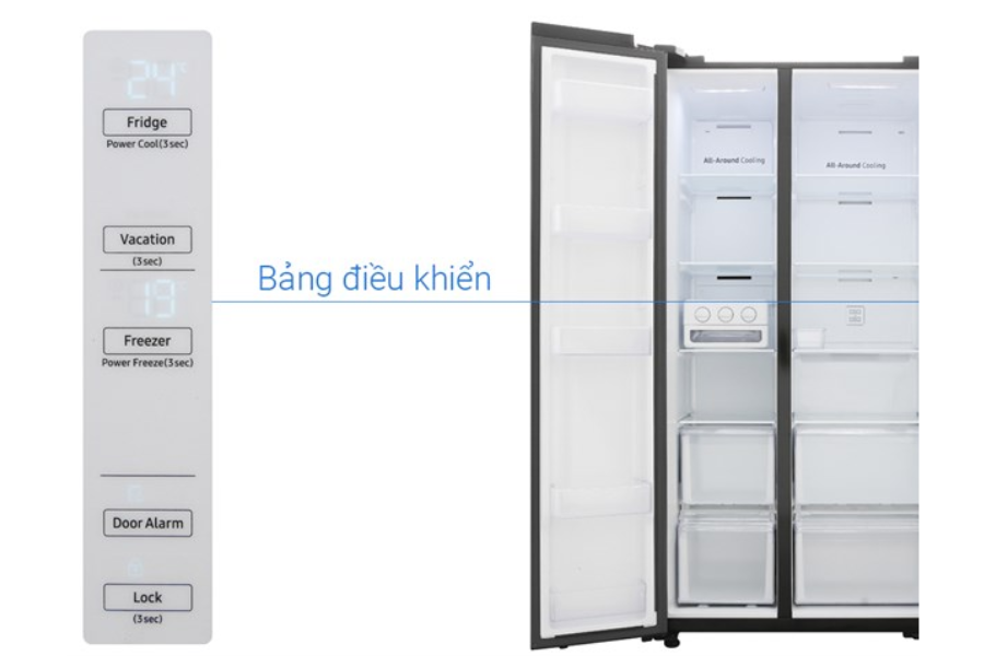 Tủ lạnh Samsung RS62R5001B4/SV 655 lít
