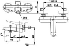 Củ sen tắm nóng lạnh Cotto CT2305A