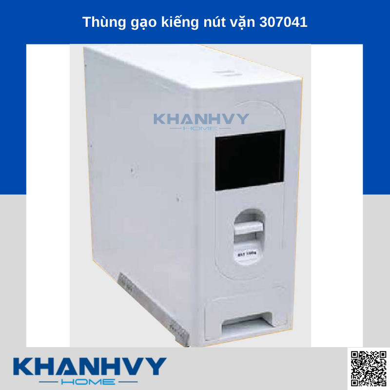 Sản phẩm thùng gạo kiếng nút vặn 307041 chính hãng Higold tại Khánh Vy Home