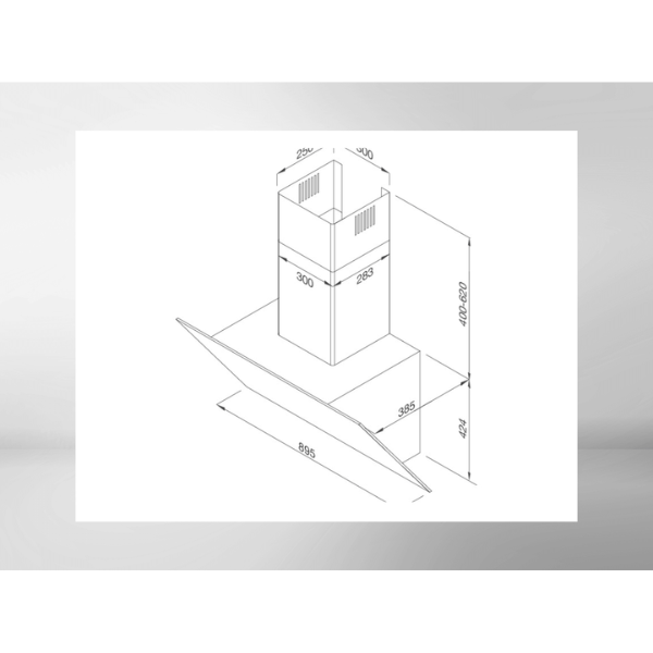 Máy hút khói khử mùi áp tường Malloca MC 9086HS