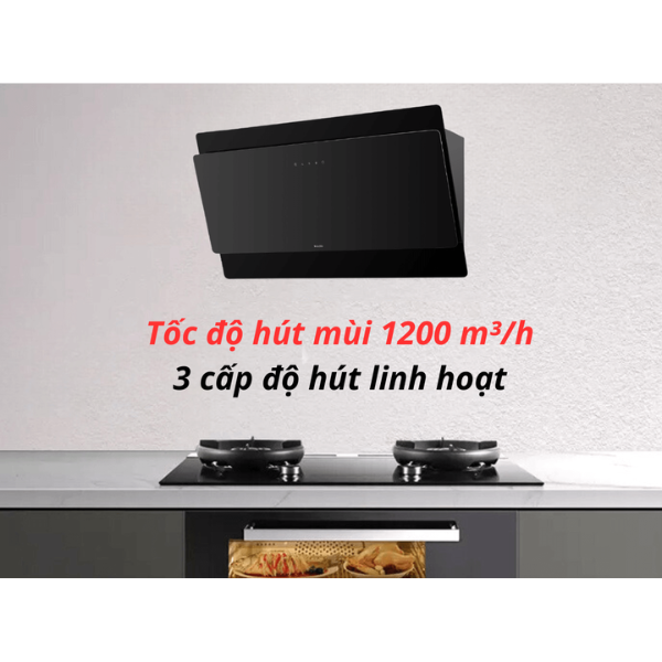 Máy hút khói khử mùi áp tường Malloca MC 9086HS