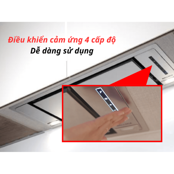 Máy hút khói khử mùi âm tủ Malloca Hidden K-730