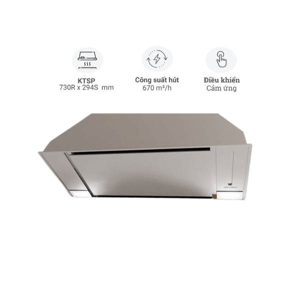Máy hút khói khử mùi âm tủ Malloca Hidden K-730