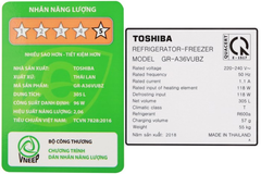 Tủ lạnh Toshiba GR-A36VUBZ 305 lít
