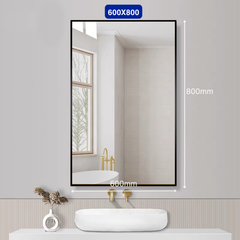 Gương chữ nhật viền nhôm decor Maamo MCNK