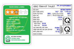 Tủ lạnh 4 cửa Samsung RF59C766FB1/SV 648 lít