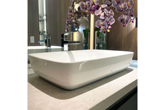 Chậu lavabo Toto PJS06WE#GW đá cẩm thạch nhân tạo đặt bàn