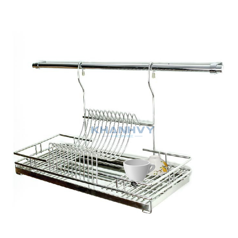  Chén dĩa ngăn nắp với kệ chén 1 tầng + khay Higold MD1358 tại Khánh Vy Home