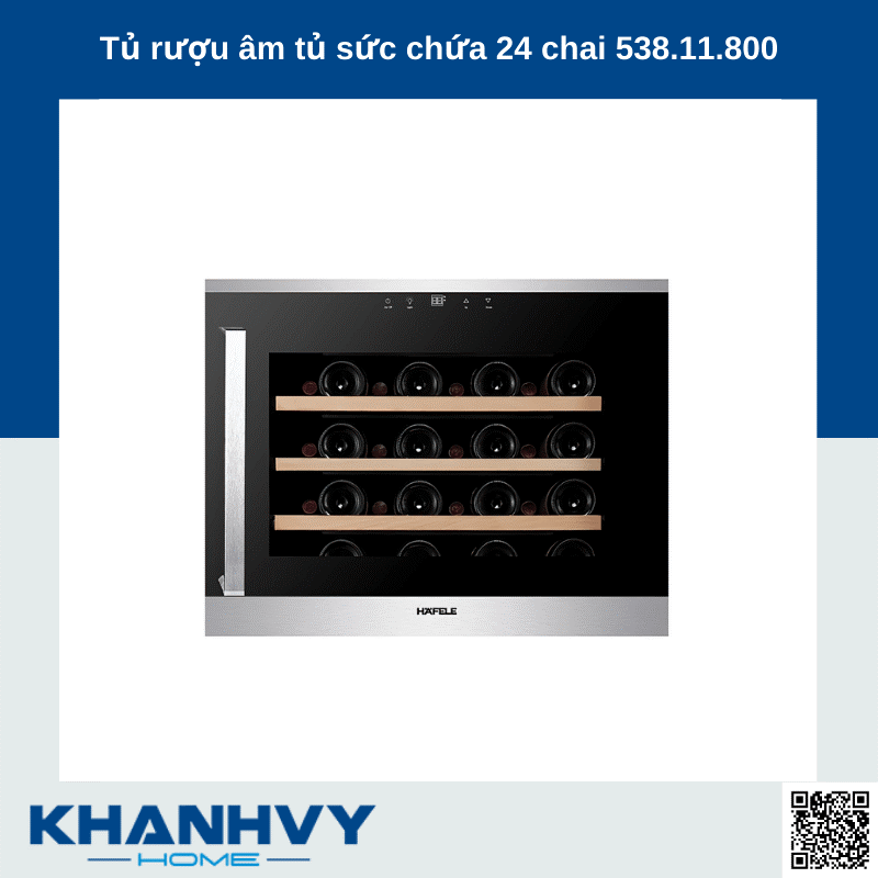 Sản phẩm tủ rượu âm tủ sức chứa 24 chai 538.11.800