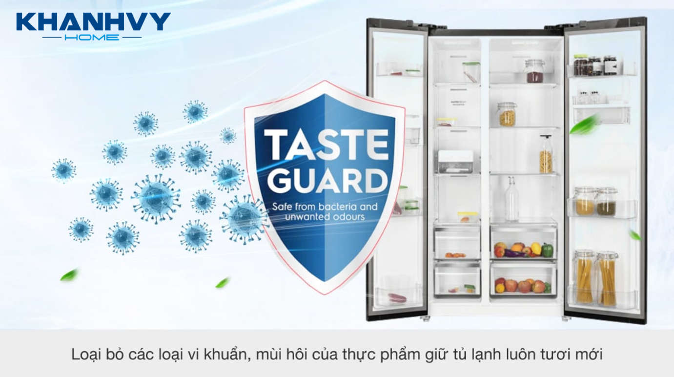 Công nghệ Taste Guard sử dụng bộ than hoạt tính để loại bỏ các loại vi khuẩn