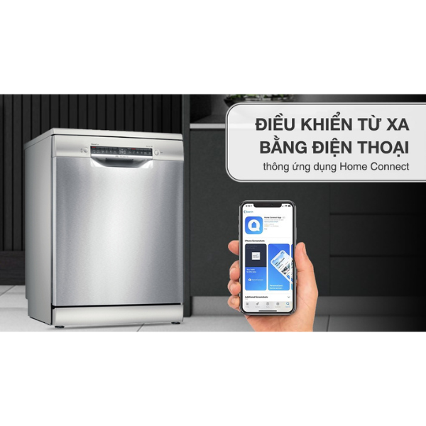 Máy rửa chén Bosch SMS4EMI06E series 4, độc lập