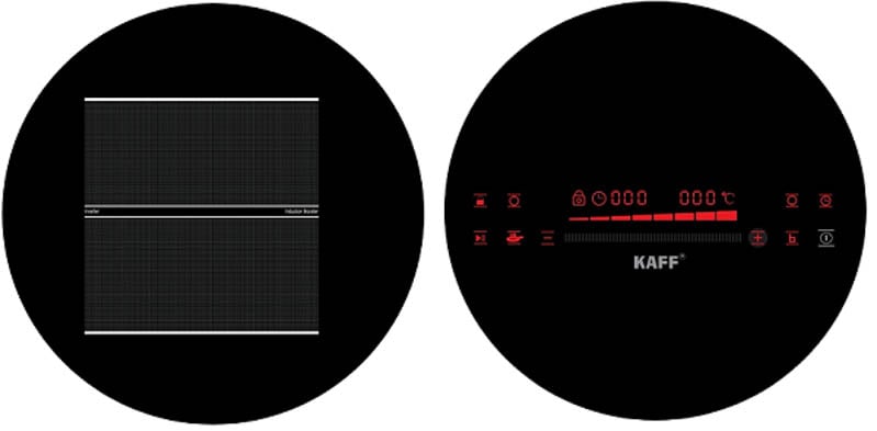Bếp từ Domino Kaff KF-H33DIS có mặt kính Crystal và màn hình cảm ứng nhanh nhạy