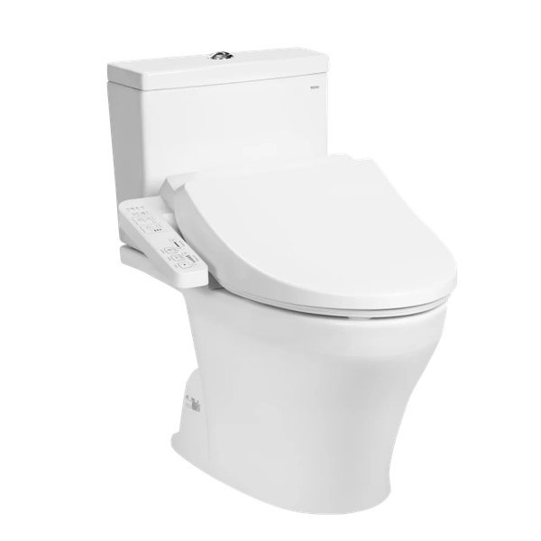 Bàn cầu hai khối TOTO CS326DW18 kèm nắp rửa điện tử WASHLET dòng C2 cơ bản TCF23710AAA