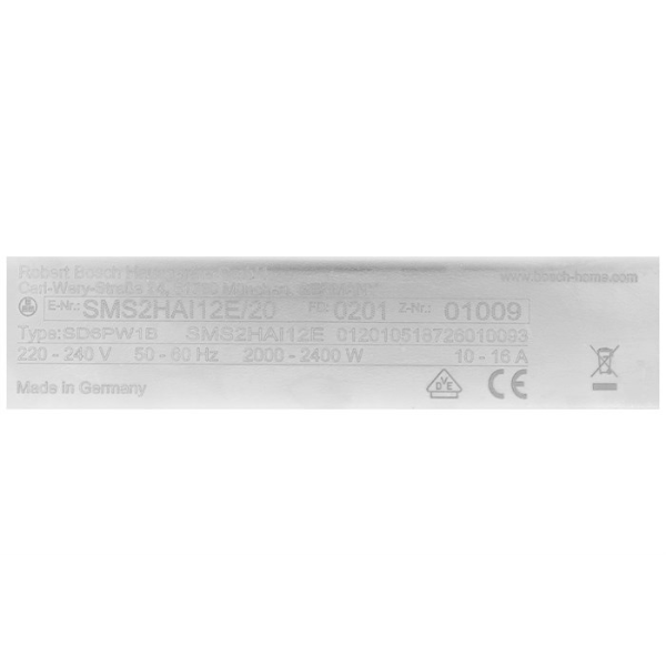 Máy rửa chén Bosch SMS2HAI12E Series 2 13 bộ, độc lập