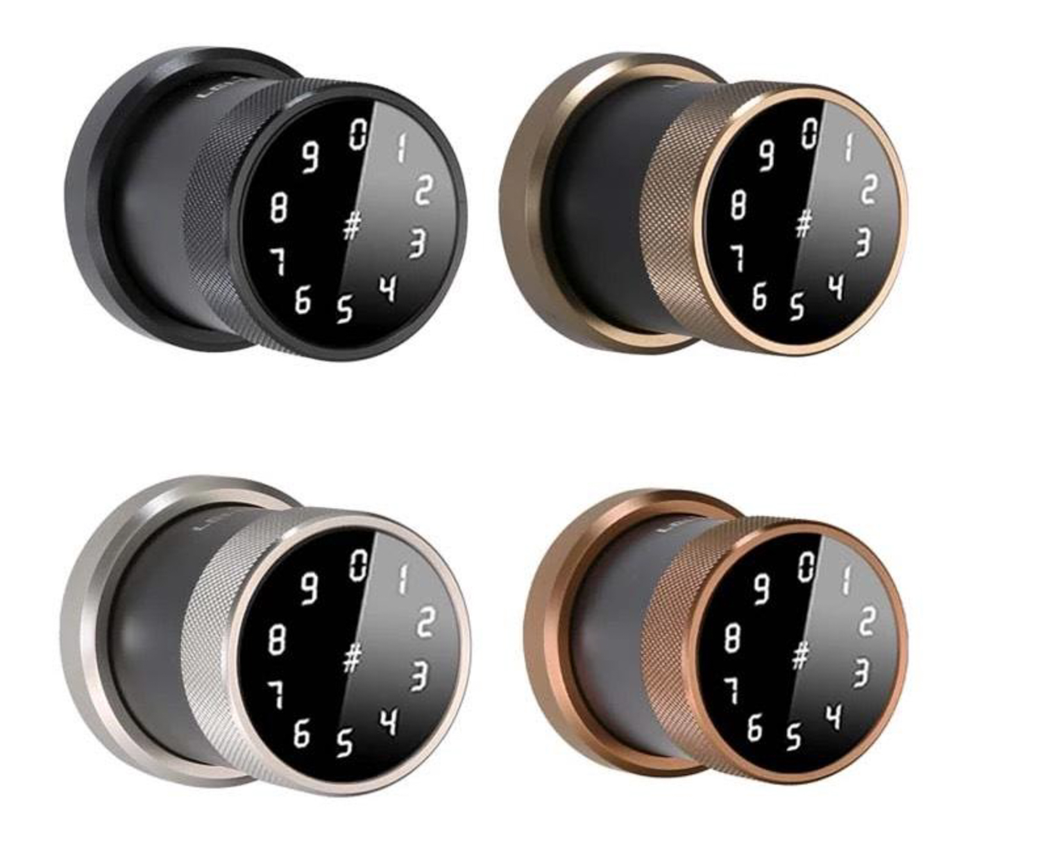 Khóa vân tay PHGlock FP8193 sở hữu đa dạng thiết kế như màu đen, bạc, vàng, nâu