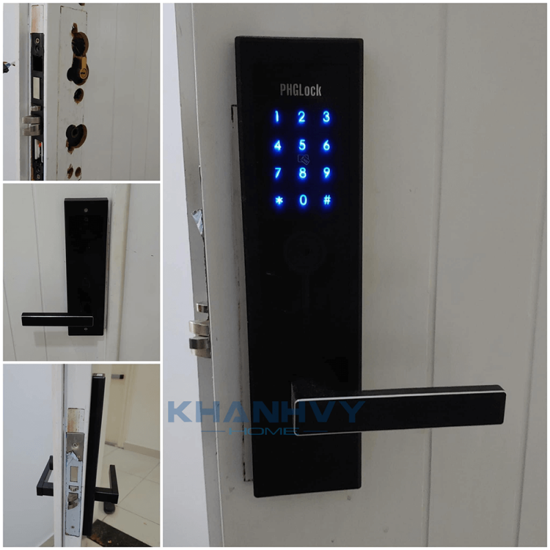 Khóa điện tử PHGLock KR8131B - R |A phù hợp với nhiều loại cửa
