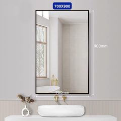 Gương chữ nhật viền nhôm decor Maamo MCNK