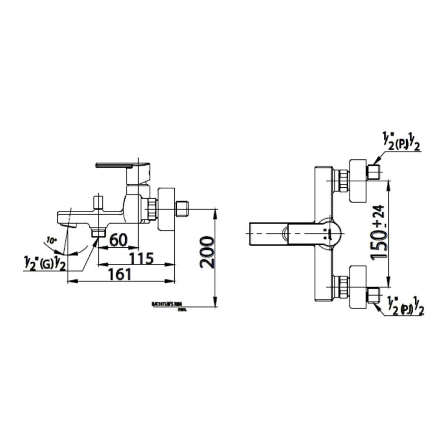 Củ sen tắm Cotto CT2095A nóng lạnh Alto