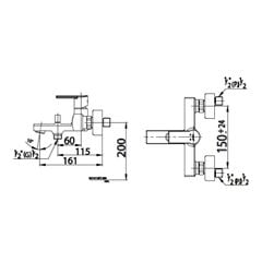 Củ sen tắm Cotto CT2095A nóng lạnh Alto