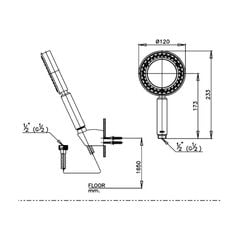 Tay sen tắm Cotto Z72(HM) 1 chức năng