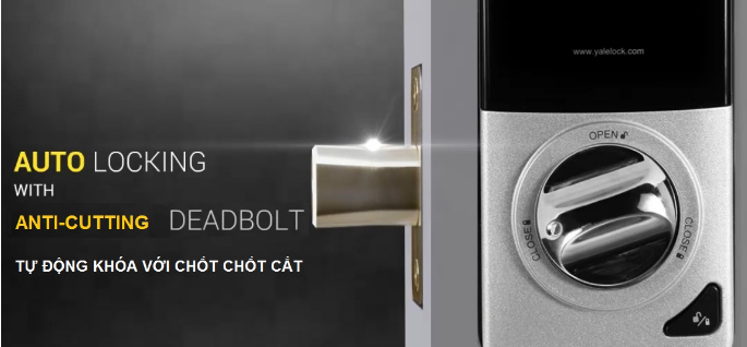 Chức năng khóa tự động Auto locking YDM3115 nhanh gọn, tiện lợi