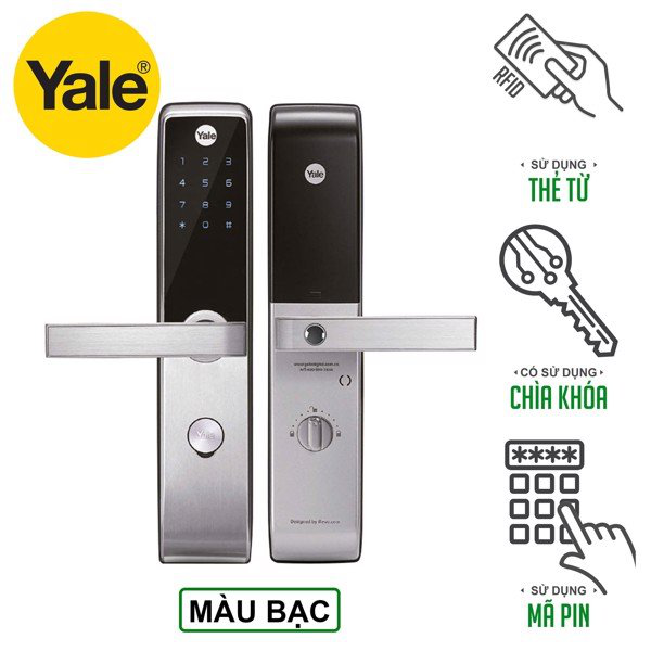 Khóa điện tử Yale YDM3115 sở hữu 4 thẻ từ và quản lý thẻ từ bằng Master code