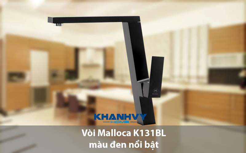 Vòi Malloca K131BL màu đen nổi bật