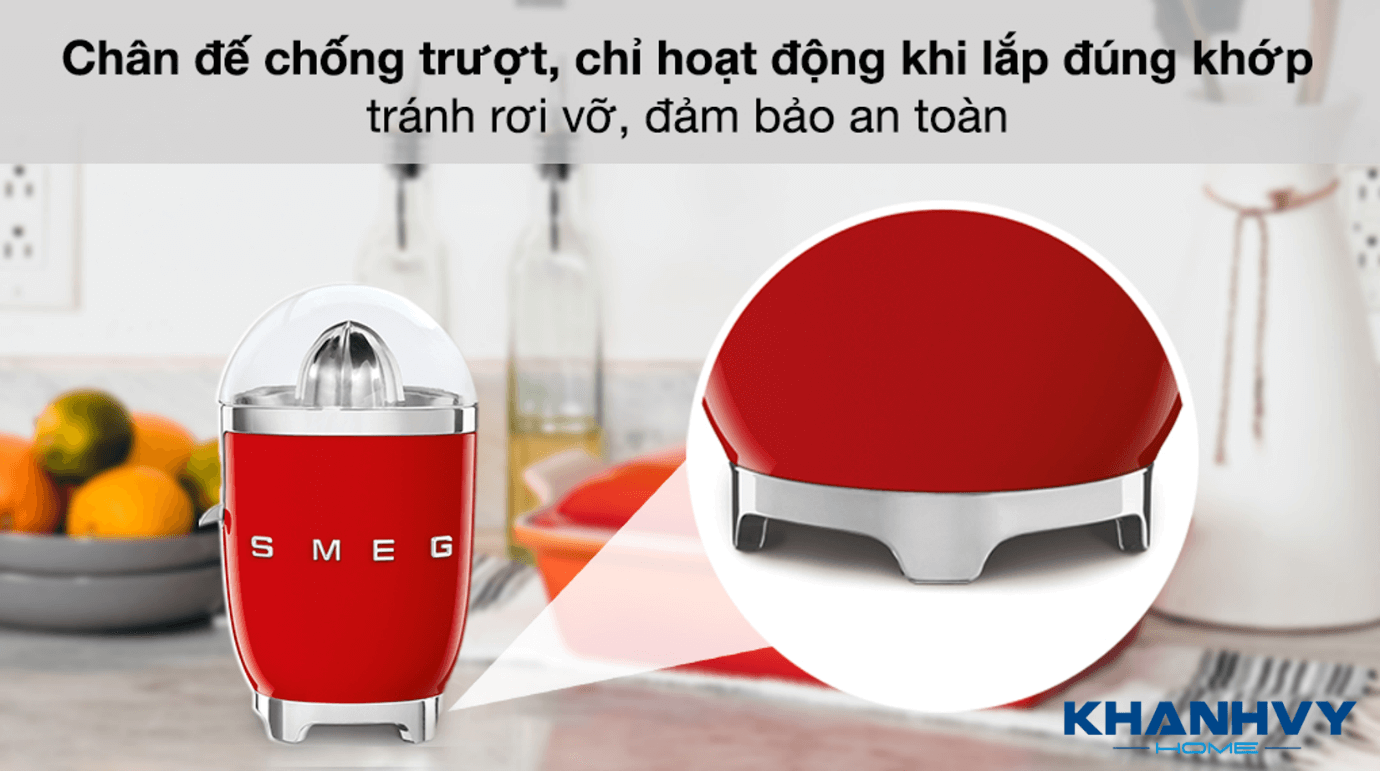 Máy ép đảm bảo an toàn khi chỉ vận hành khi được lắp đúng khớp và thiết kế chân đế chống trượt