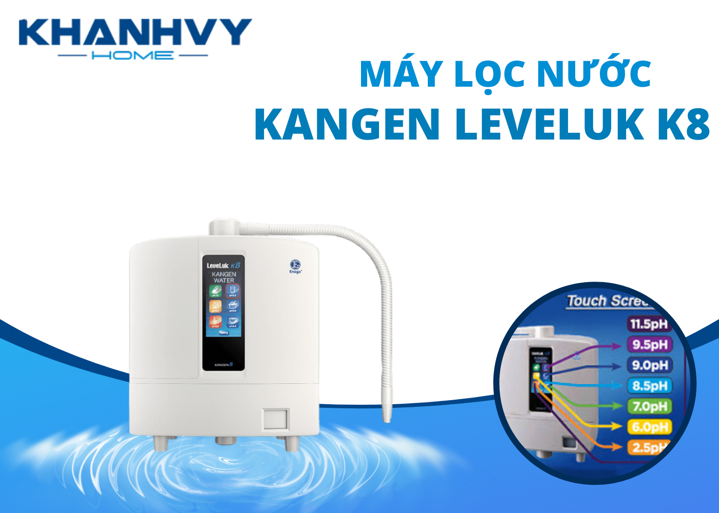 8 lợi ích sức khỏe từ máy lọc nước Kangen Leveluk K8 Nhật Bản