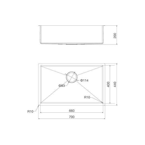 Chậu rửa bát Malloca MS 6070