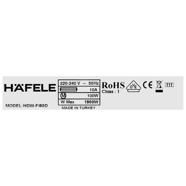 Máy rửa chén Hafele HDW-FI60D 533.23.320