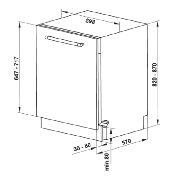 Máy rửa chén Hafele HDW-FI60D 533.23.320
