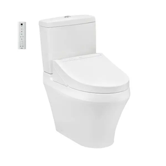 Bàn cầu hai khối CS948CDW15XW kèm nắp rửa điện tử WASHLET dòng C5 TCF24410AAA